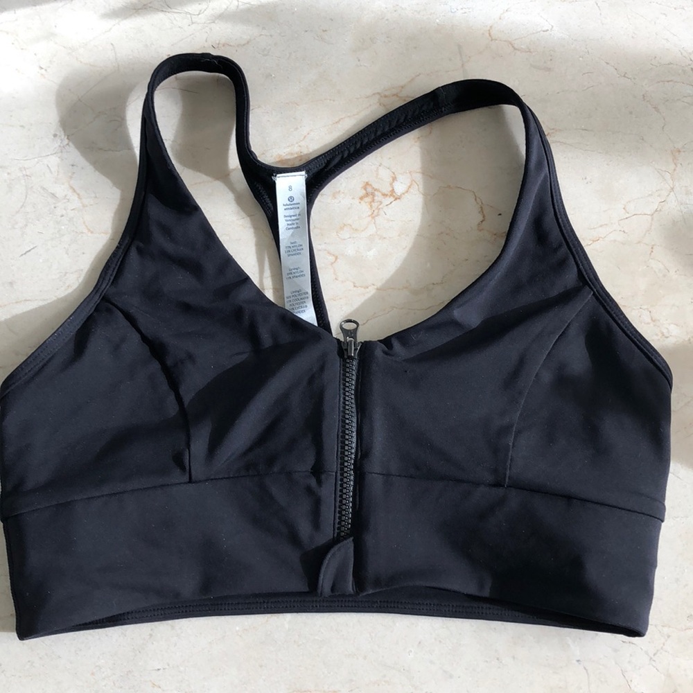 Lululemon zipper sports bra - NWOT size 8